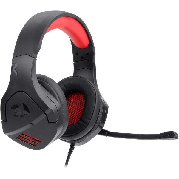 Headset Gamer Redragon Theseus Led Vermelho - H250