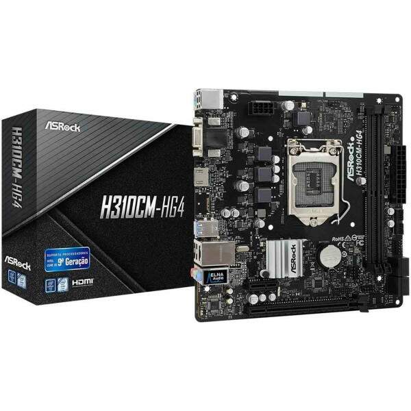 Placa-Me Asrock H310CM-HG4 DDR4 LGA 1151