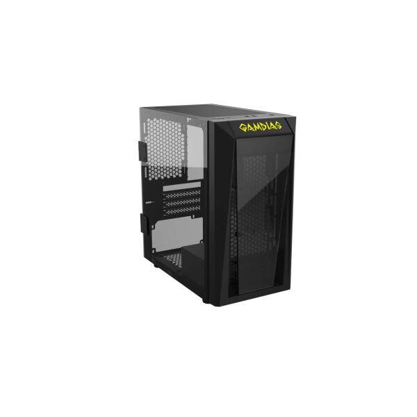 Gabinete Gamer Gamdias Talos E1 Preto Mini Tower S/ Fans