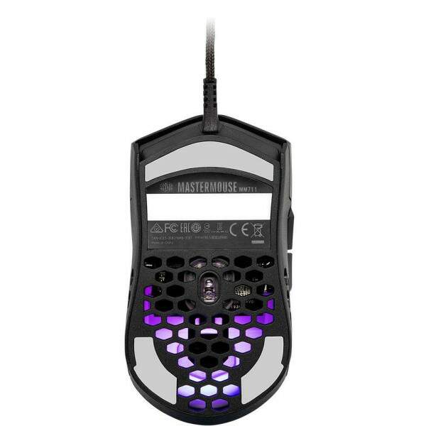 Mouse Gamer Cooler Master MM711 RGB 16000 DPI Preto Matte - MM-711-KKOL1