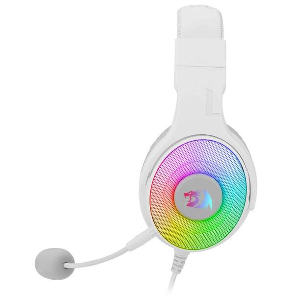 Headset Gamer Redragon Pandora Lunar White RGB - H350W-RGB