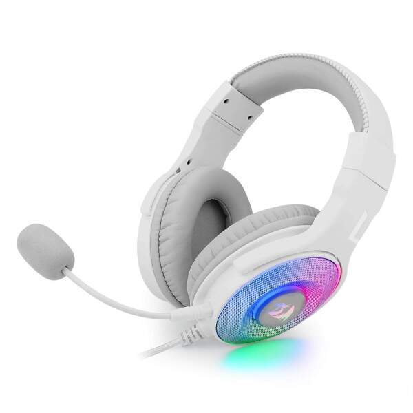 Headset Gamer Redragon Pandora Lunar White RGB - H350W-RGB