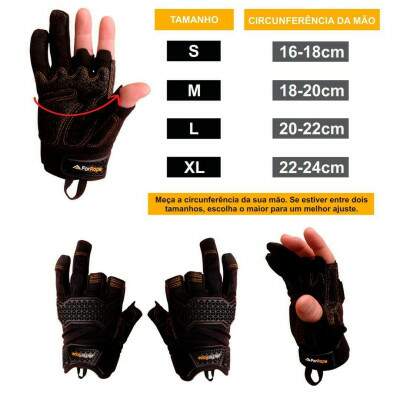 Luva de Rapel Premium com Reforo - Modelo Best Shot Evo - 3 Dedos Sem Pontas - Conforto e Segurana em Altura