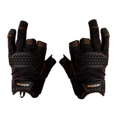 Luva de Rapel Premium com Reforo - Modelo Best Shot Evo - 3 Dedos Sem Pontas - Conforto e Segurana em Altura