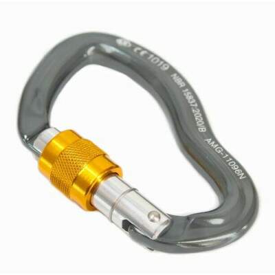 Mosqueto USClimb Alumnio D com Trava Rosca Keylock - Segurana e Leveza para suas Aventura