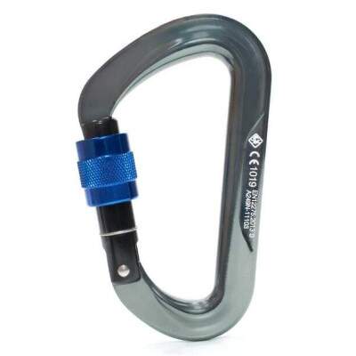 Mosqueto USClimb D Strong Alumnio com Trava Rosca 28KN - Segurana e Leveza para Suas Aventuras
