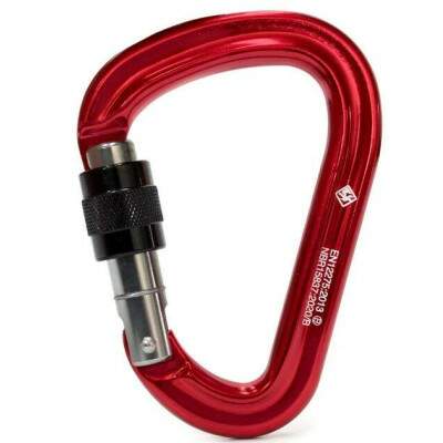 Mosqueto de Alumnio HMS 28KN USClimb com Trava Rosca - Segurana e Performance para Escalada