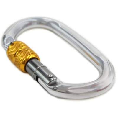 Mosqueto Alumnio Oval 24KN com Trava Rosca - SideUp