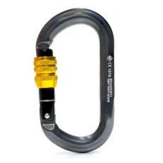 Mosquet�o USClimb Alum�nio Oval com Trava Rosca - Alta Resist�ncia 25KN