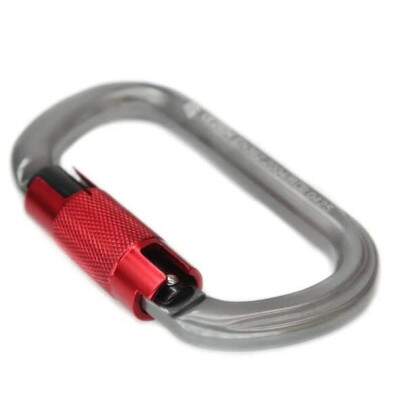 Mosqueto Oval SideUp Aluminio com Trava Automtica - Resistncia 25KN - Ideal para Trabalho em Altura