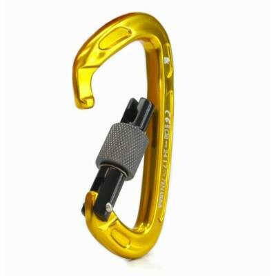 Mosqueto SideUp Alumnio D Trava Rosca - Leve e Resistente para Acessos em Altura | 24KN CE NBR