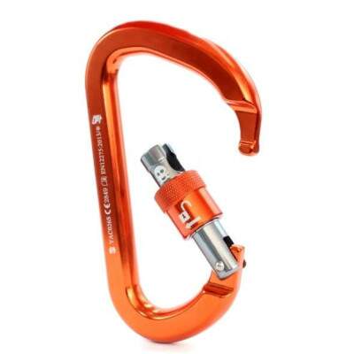 Mosqueto de Alumnio SideUp D Trava Rosca 40KN - Segurana Superior para Escalada e Resgate