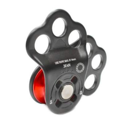 Polia Oscilante Rolamentada GT 36KN - Tripla Ancoragem para Trabalho em Altura