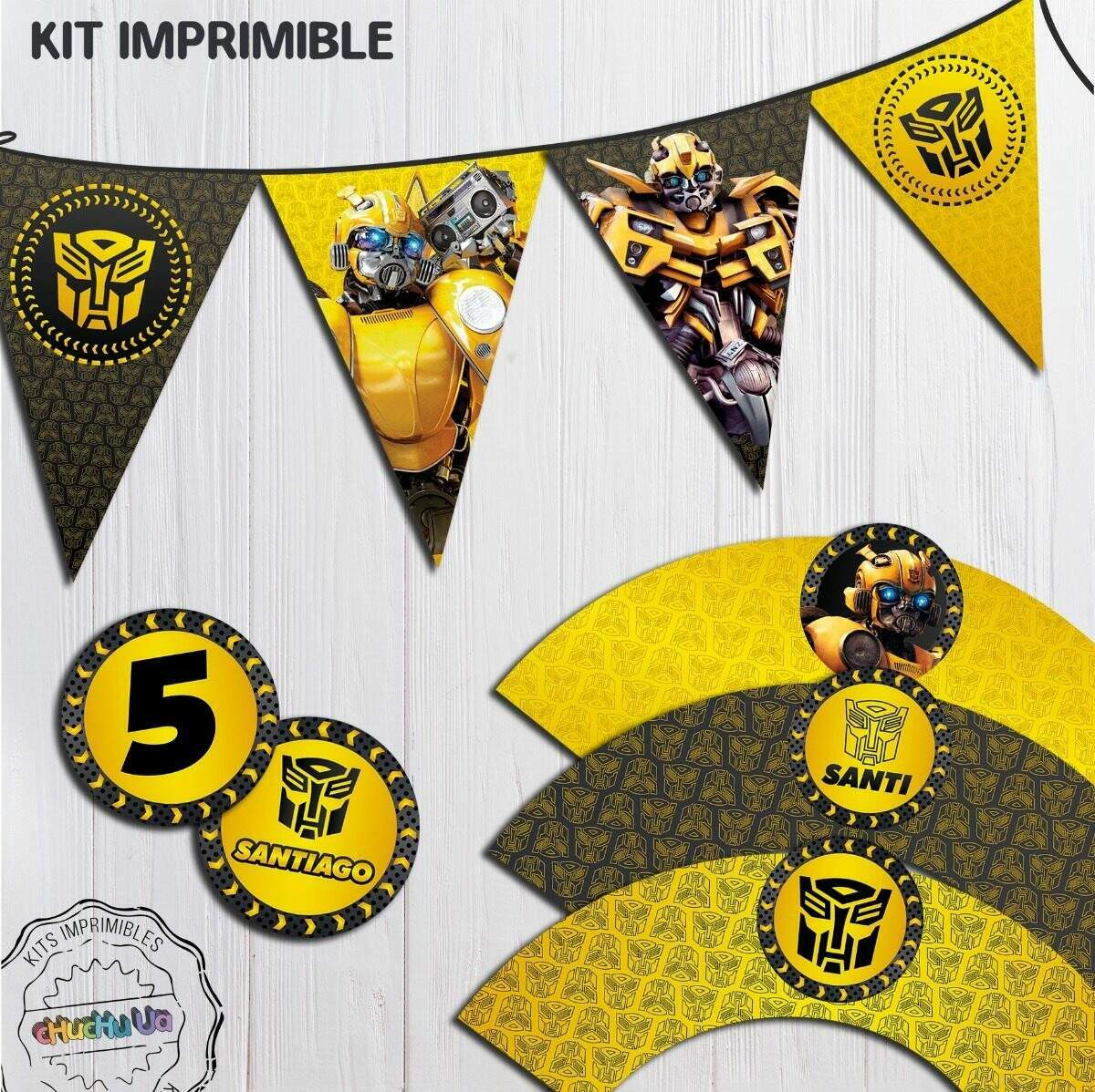 Kit Imprimible Bumblebee Transformers Autobot