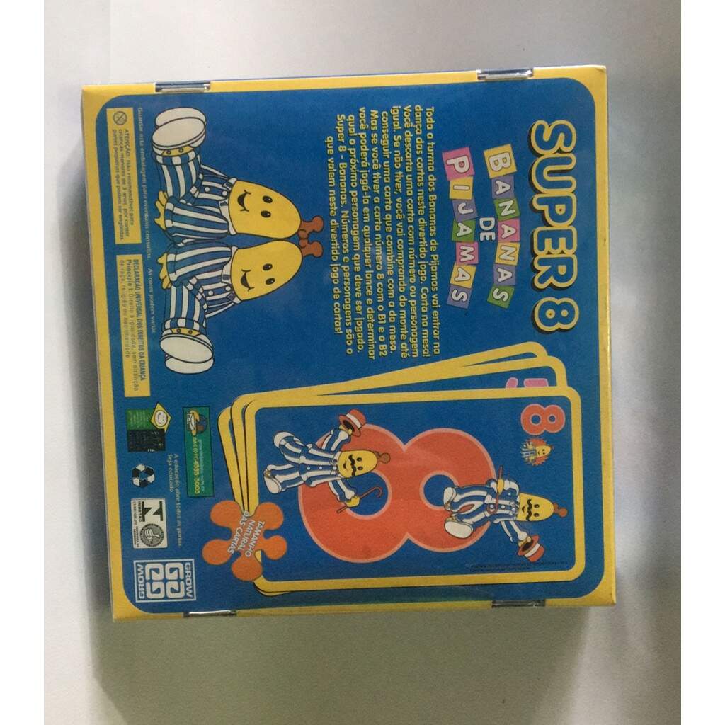 JOGO EDUCATIVO SUPER 8 BANANAS DE PIJAMAS GROW
