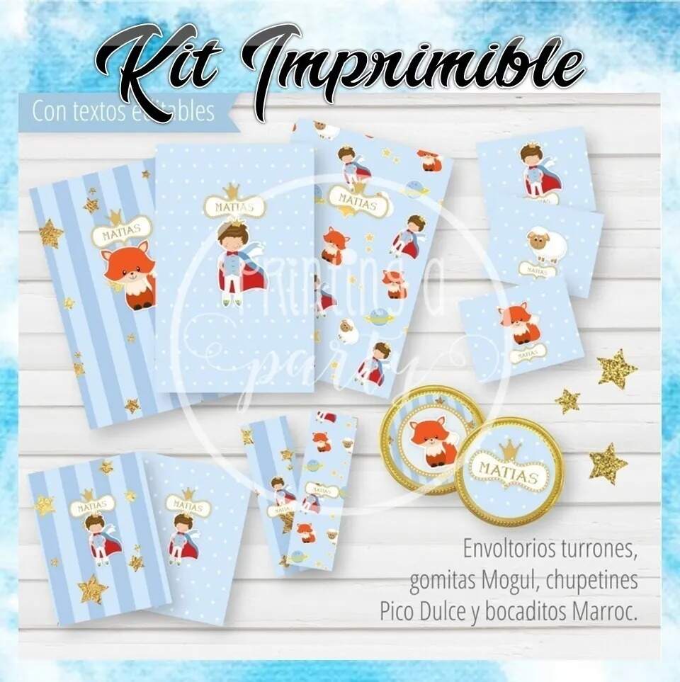 Kit Imprimible Candy Bar El Principito El Más Completo