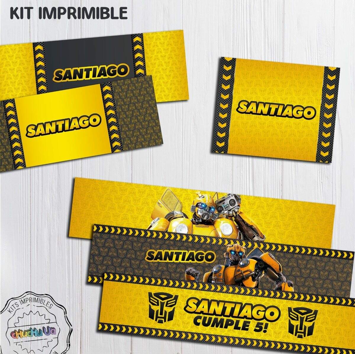 Kit Imprimible Bumblebee Transformers Autobot