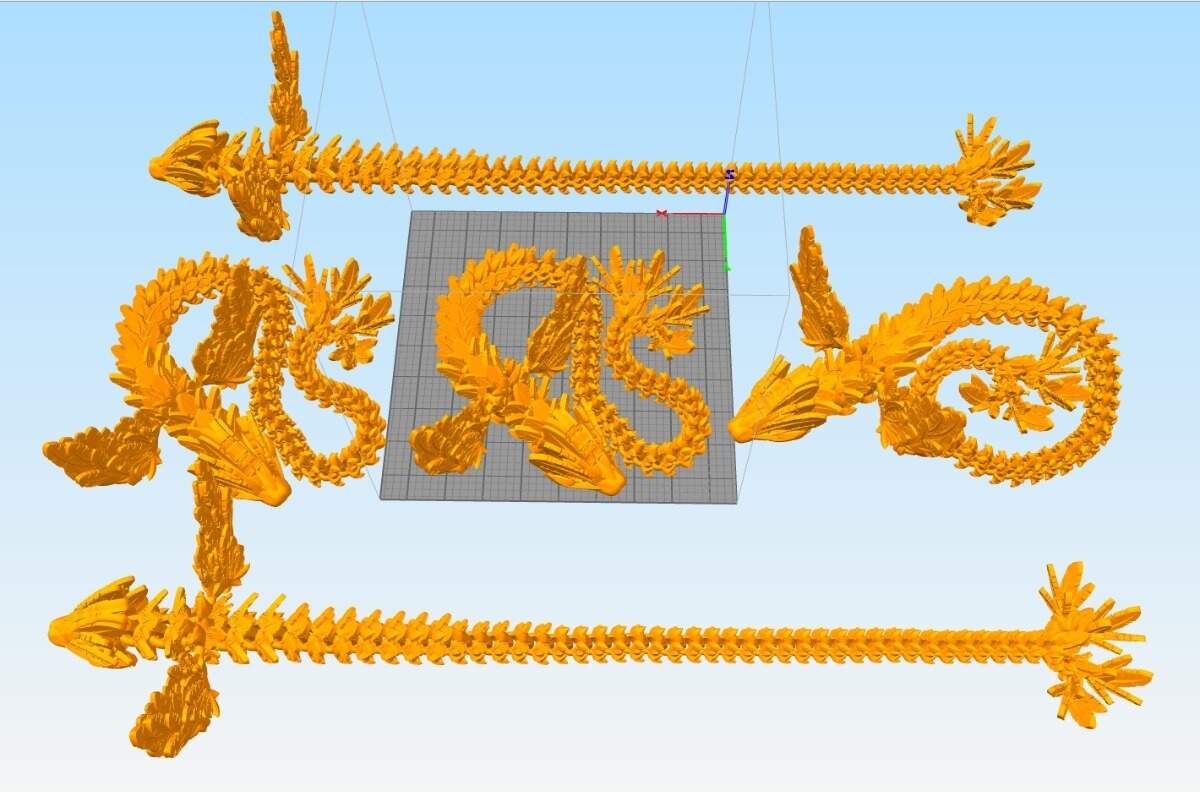 Quetzalcóatl Articulado Archivo Stl Para Impresión 3d