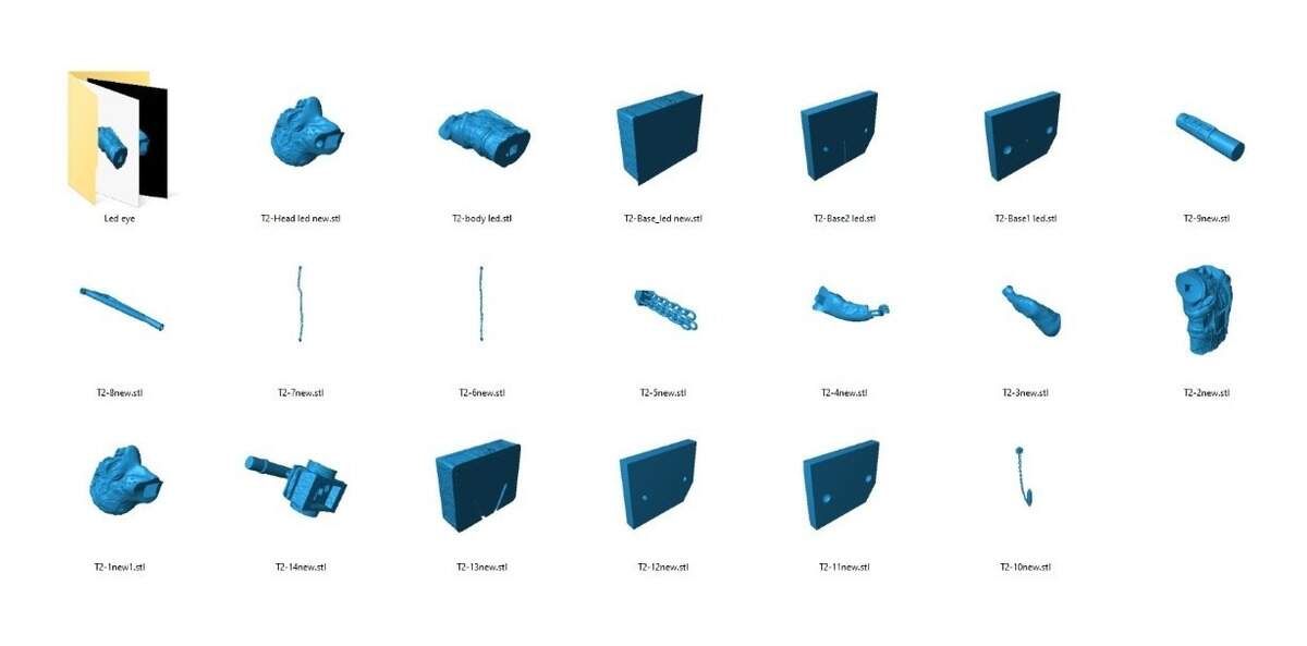 T2 Muerte En Acero Stl Obj Impresión 3d Arquivos Silhouette e