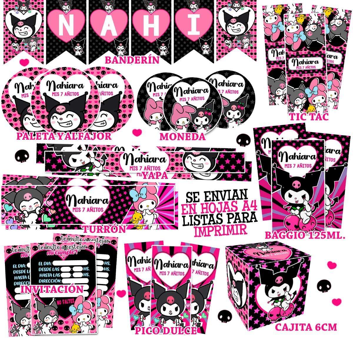 Kuromi Kit Para Imprimir