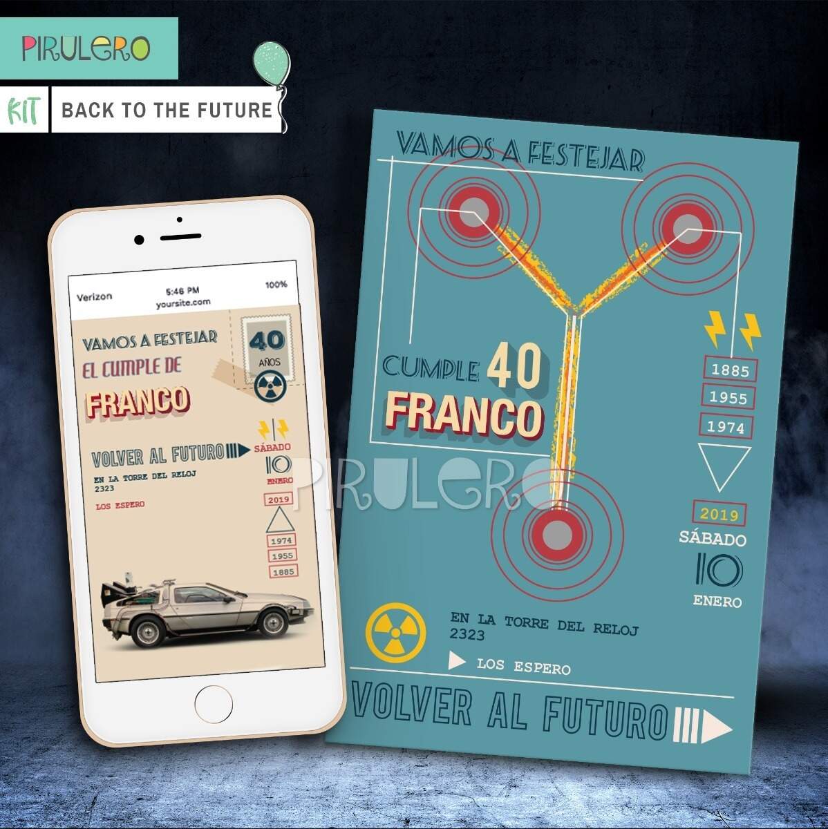 Kit Imprimible Volver Al Futuro Back To The Future Arquivos