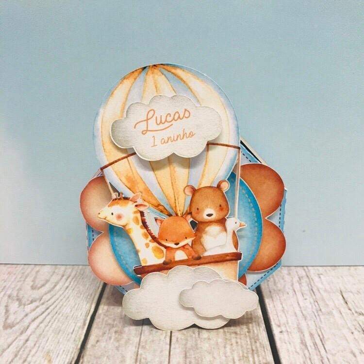 Kit Candy Bar Animalitos En Globo Aerostatico