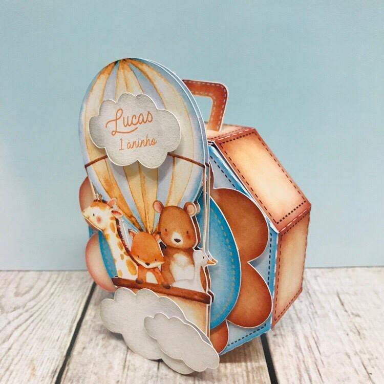 Kit Candy Bar Animalitos Del Bosque En Globo Aerostático