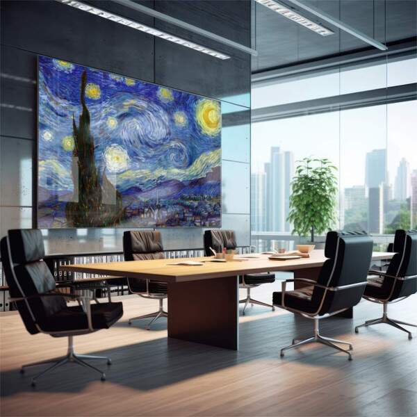 Quadro Decorativo Noite Estrelada - Transforme sua Parede