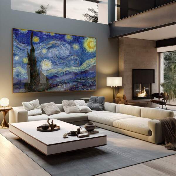 Quadro Decorativo Noite Estrelada - Transforme sua Parede