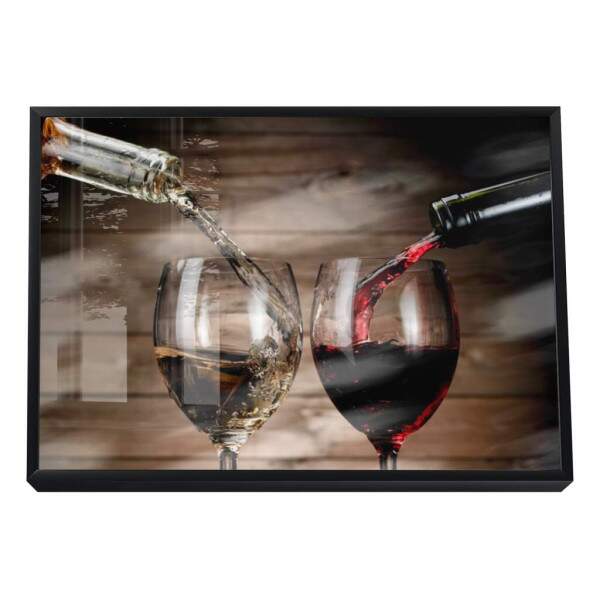 Quadro Decorativo: Brinde ntimo em Adega Rstica