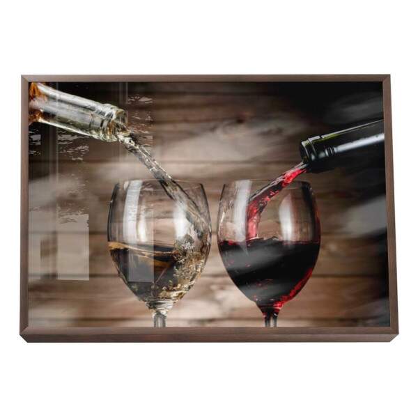 Quadro Decorativo: Brinde ntimo em Adega Rstica