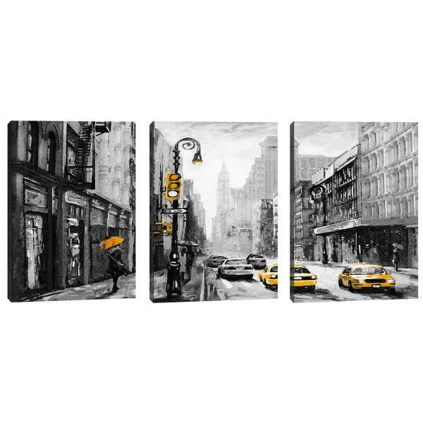 Quadro Decorativo: Energia Urbana e Txis Amarelos