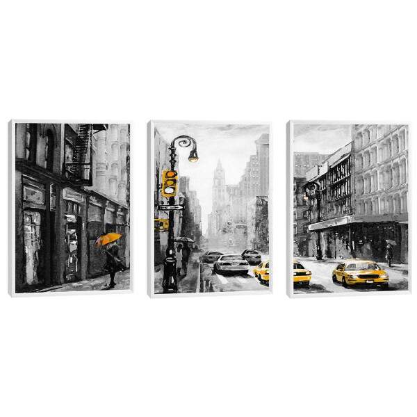 Quadro Decorativo: Energia Urbana e Txis Amarelos