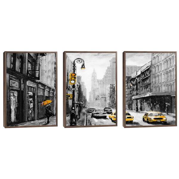 Quadro Decorativo: Energia Urbana e Txis Amarelos