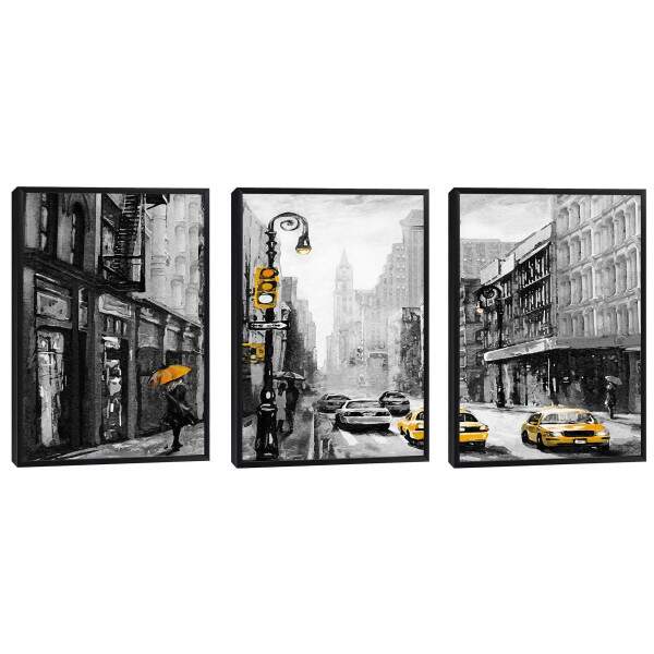 Quadro Decorativo: Energia Urbana e Txis Amarelos