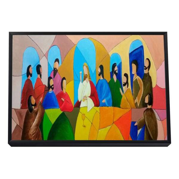 Quadro Decorativo: A ltima Ceia em Detalhes Realistas