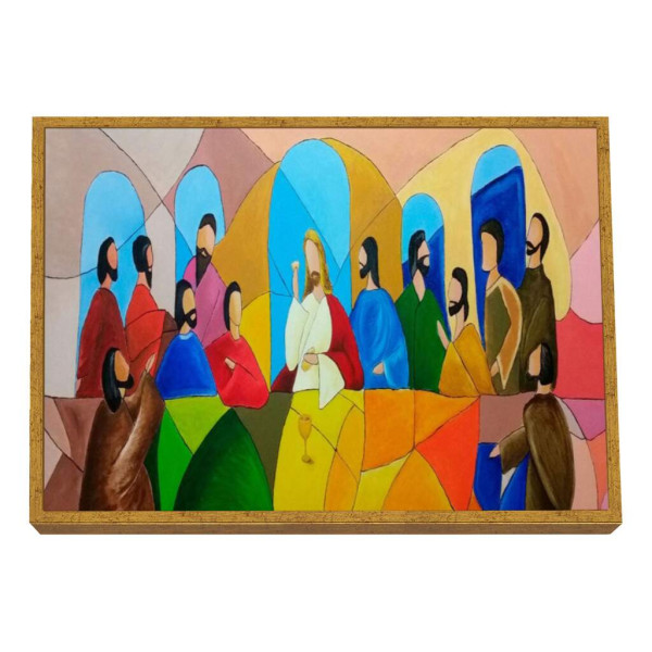 Quadro Decorativo: A ltima Ceia em Detalhes Realistas