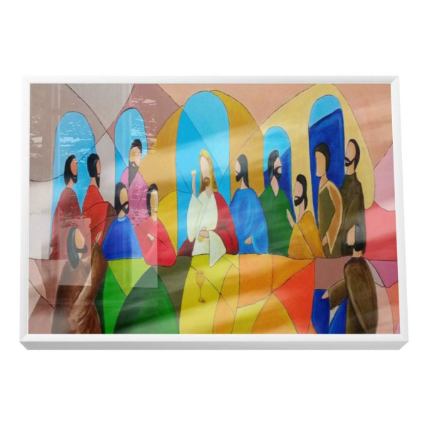 Quadro Decorativo: A ltima Ceia em Detalhes Realistas