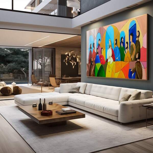 Quadro Decorativo: A ltima Ceia em Detalhes Realistas