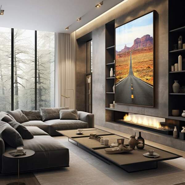 Quadro Decorativo Estrada para o Infinito: Revele Seu Caminho