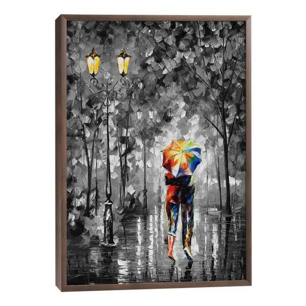 Quadro Decorativo: ntimo Momento de Amor na Chuva