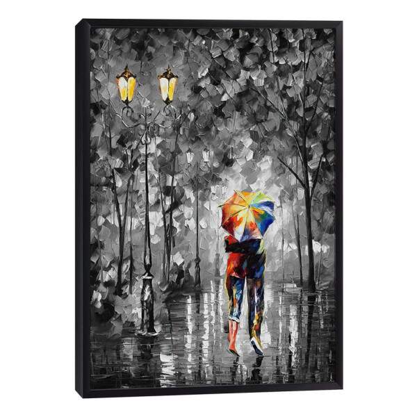 Quadro Decorativo: ntimo Momento de Amor na Chuva