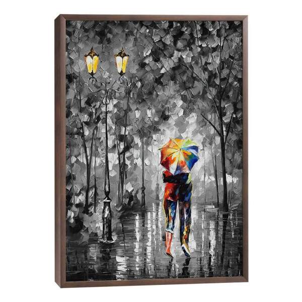 Quadro Decorativo: ntimo Momento de Amor na Chuva