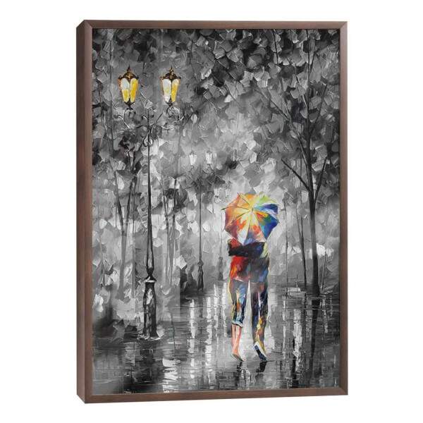 Quadro Decorativo: ntimo Momento de Amor na Chuva