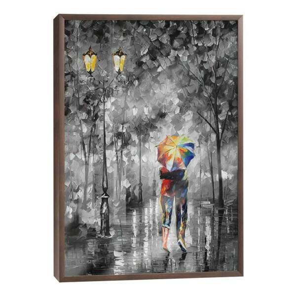 Quadro Decorativo: ntimo Momento de Amor na Chuva