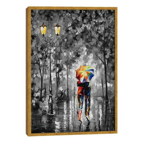 Quadro Decorativo: ntimo Momento de Amor na Chuva