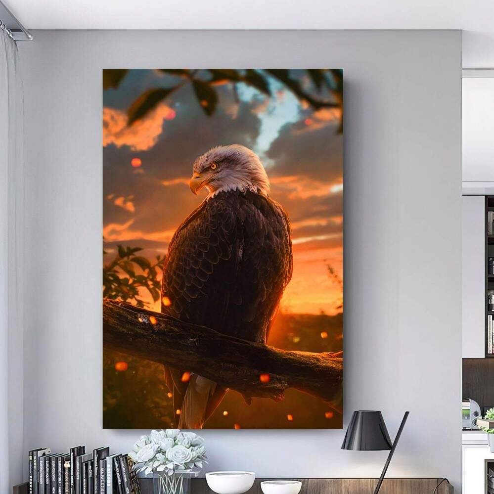 Quadro decorativo 1 Tela Águia