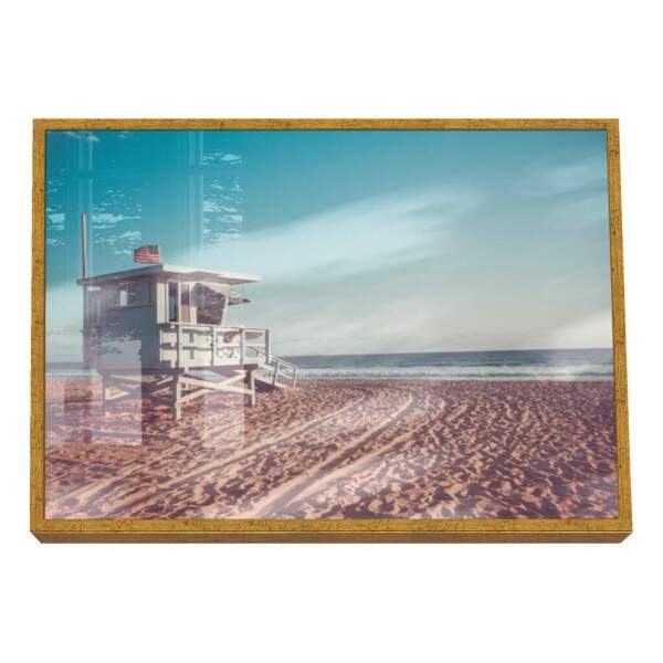 Quadro Decorativo Inspirao Ocenica: Torre e Surfista
