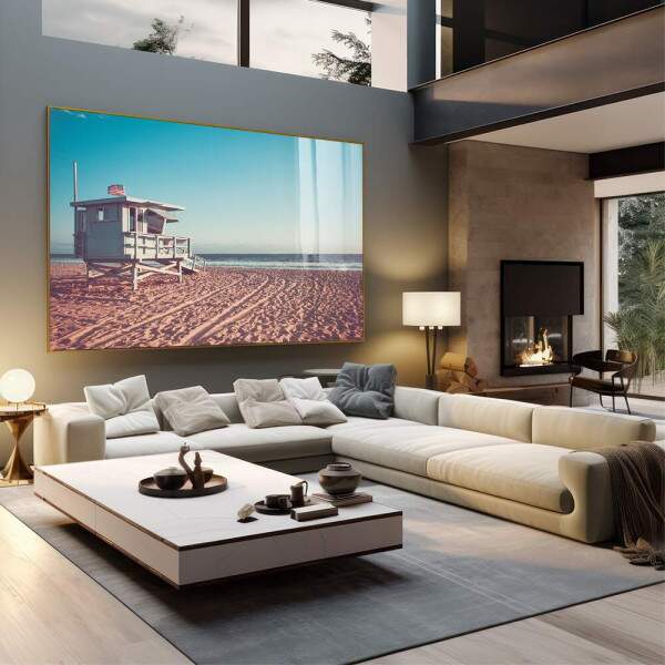 Quadro Decorativo Inspirao Ocenica: Torre e Surfista