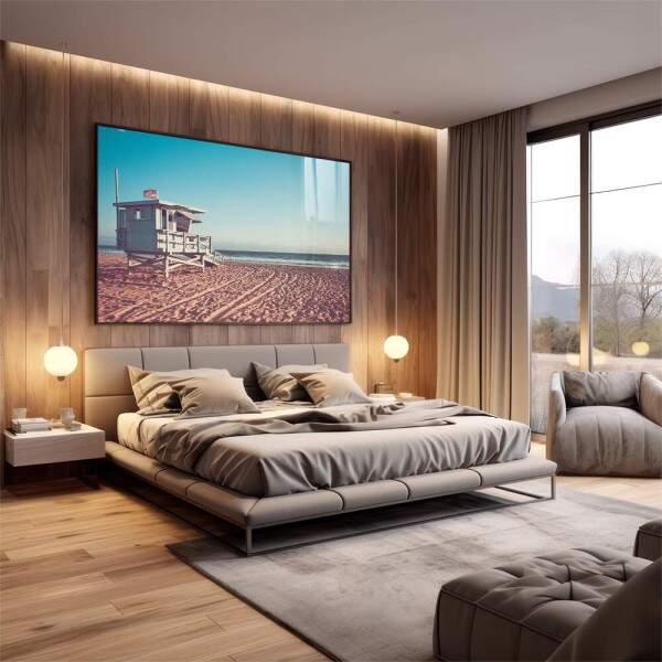 Quadro Decorativo Inspirao Ocenica: Torre e Surfista